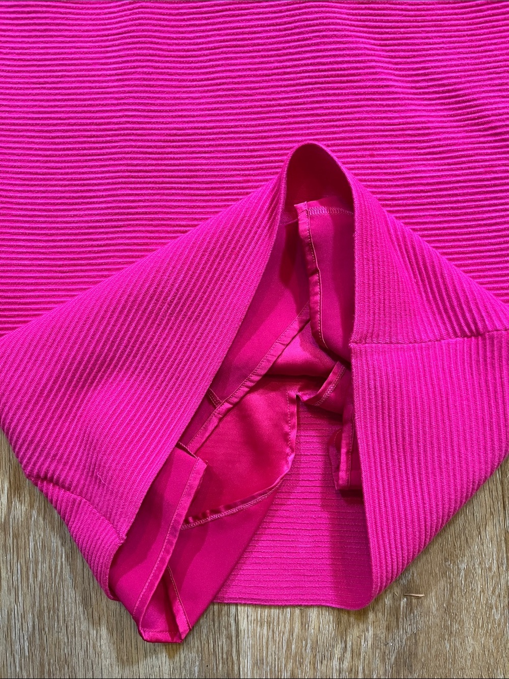 Ted Baker London Hot Pink Ribbed Bodycon Sheath Dress Size 3 US 8 10 Sleeveless - Picture 7 of 14